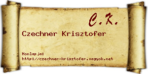 Czechner Krisztofer névjegykártya
